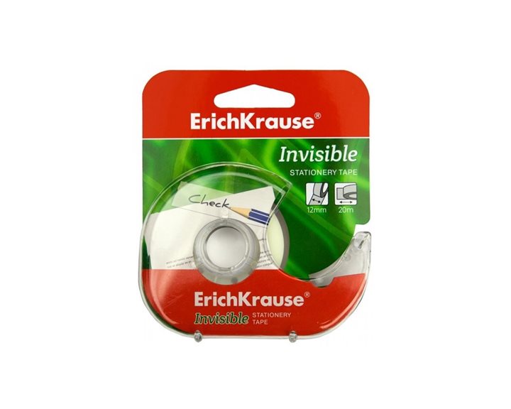 Ταινία Erichkrause Invisible 12mmX20m Με Βάση 40202