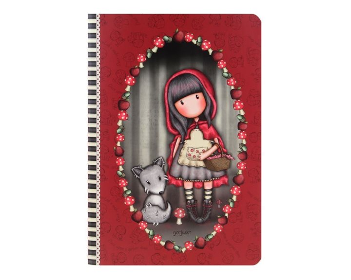 Σημειωματάριο Santoro Gorjuss A5 Stitched Notebook with PVC Cover Little Red Riding Hood – 314GJ31
