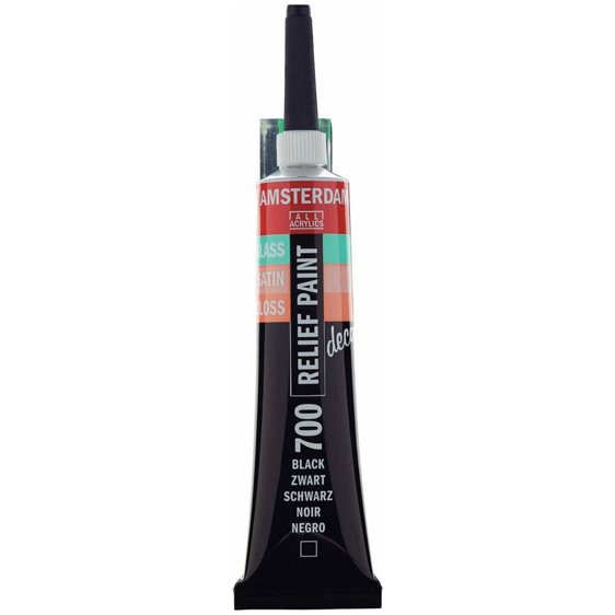 ΠΕΡΙΓΡΑΜΜΑ DECORFIN RELIEF 20ml  BLACK