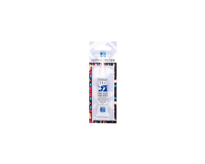 Lefranc & Bourgeois 20ml Vitrail Περίγραμμα Λευκό Περλέ No 023