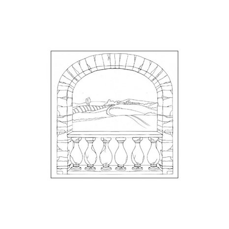 Ριζόχαρτο Decoupage Stamperia 50x50cm Country Arch DFTM17