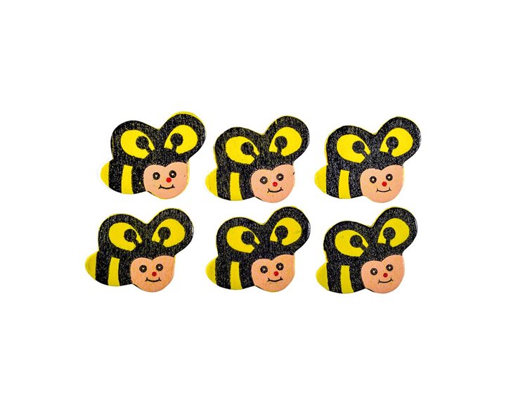Μέλισσες Ξύλινες Junior 6Pcs