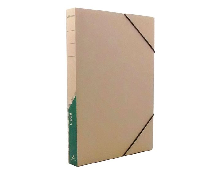 Κουτί Αρχείου 25Χ33Χ3Cm Οικολογικό Με Λάστιχο Πράσινο