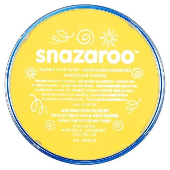 Snazaroo 18ml Κρέμα Face Painting Classic Bright Yellow