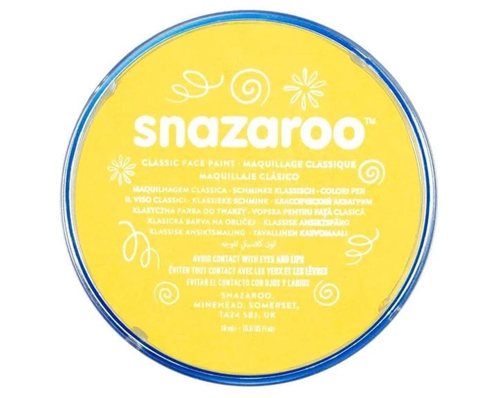 Snazaroo 18ml Κρέμα Face Painting Classic Bright Yellow