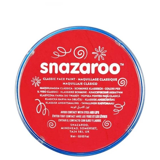 Snazaroo 18ml Κρέμα Face Painting Classic Bright Red