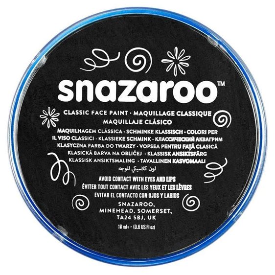 Snazaroo 18ml Κρέμα Face Painting Classic Black