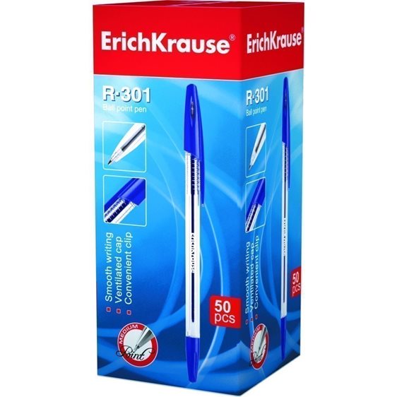ΣΤΥΛΟ ERICHKRAUSE R-301 Stick 1.0mm ΜΠΛΕ 43184