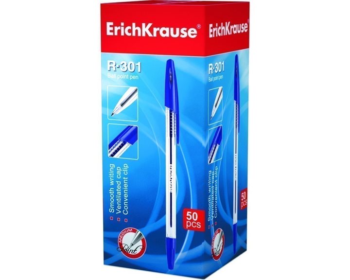 ΣΤΥΛΟ ERICHKRAUSE R-301 Stick 1.0mm ΜΠΛΕ 43184