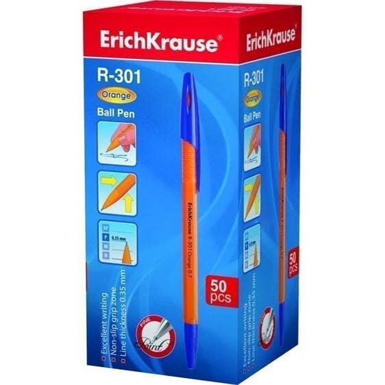 Στυλό ErichKrause R-301 Orange 0.7mm Μπλε