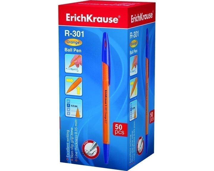 Στυλό ErichKrause R-301 Orange 0.7mm Μπλε
