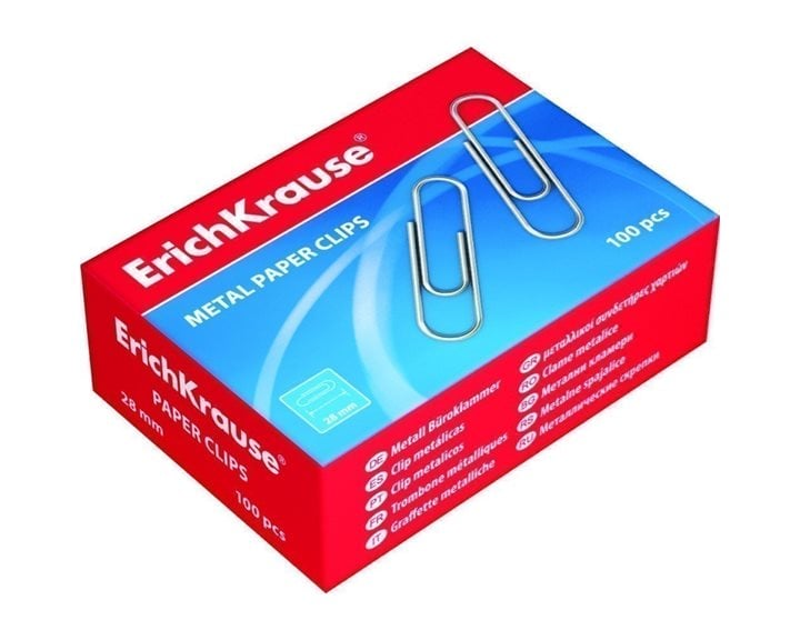 Συνδετήρες ErichKrause 28mm 100pcs 7855