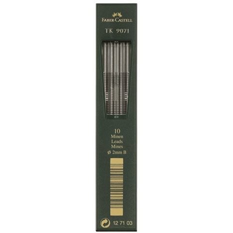 Μύτες Μηχανικού Μολυβιού Faber-Castel  2mm 3B 127103