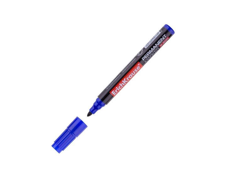 Μαρκαδόρος Ανεξίτηλος ErichKrause P-200 0.8-2.2mm Μπλέ 4778
