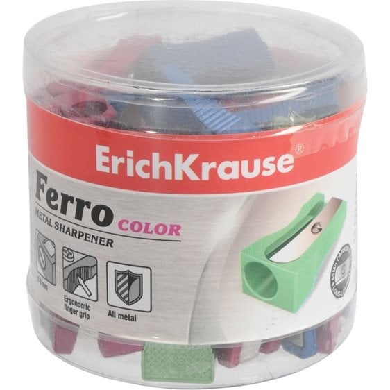 Ξύστρα Mονή Μεταλλική Erichkrause Ferro Color 38014