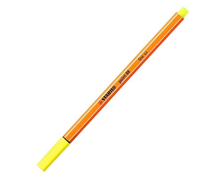 Μαρκαδόρος Stabilo Point 0.4mm 88/24 Lemon Yellow