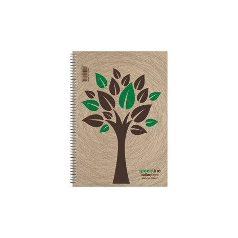 Τετράδιο Σπιράλ 17x25 Salko Greenline 3θεμ.