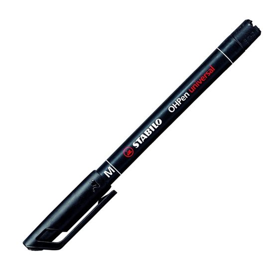 ΜΑΡΚΑΔΟΡΟΣ STABILO OHPEN 1mm MEDIUM ΜΑΥΡΟΣ 843/46