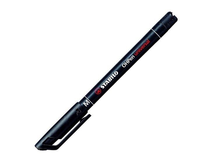 ΜΑΡΚΑΔΟΡΟΣ STABILO OHPEN 1mm MEDIUM ΜΑΥΡΟΣ 843/46