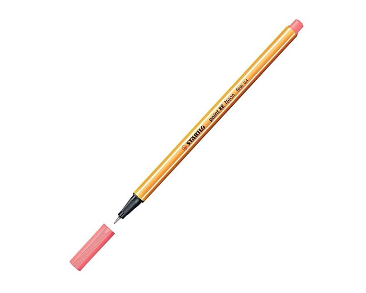 Μαρκαδόρος STABILO Point 0.4mm Neon 88/040 Red