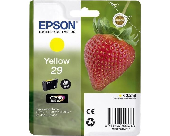 Μελάνι Epson 29 Claria Yellow C13T29844012