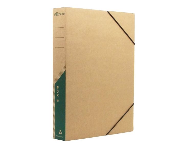 Κουτί Αρχείου 25Χ33Χ5Cm Οικολογικό Με Λάστιχο Πράσινο