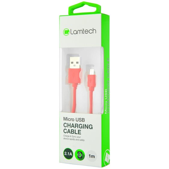 Lamtech Datacable Micro USB 1m Red
