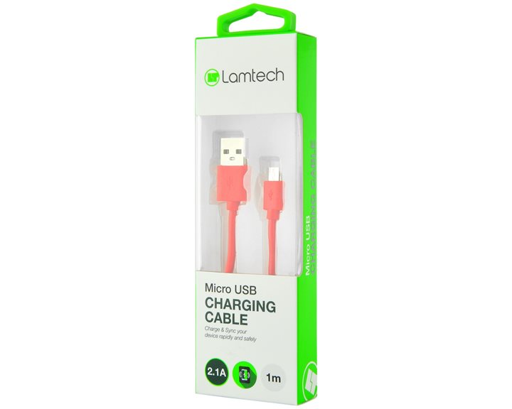 Lamtech Datacable Micro USB 1m Red
