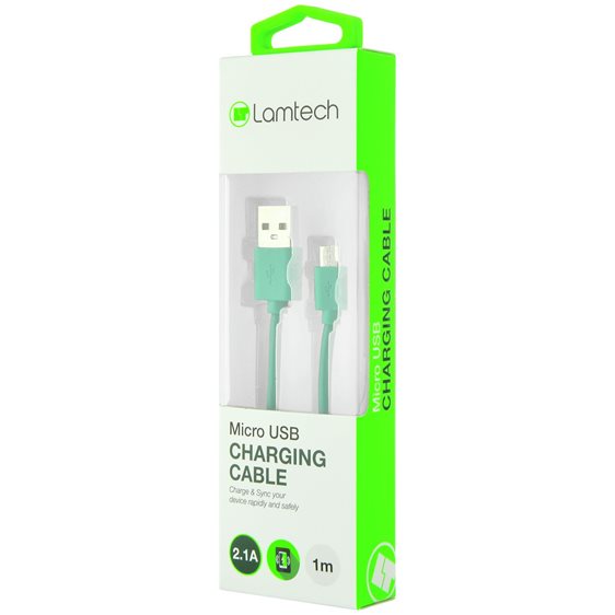 Lamtech Datacable Micro USB 1m Green