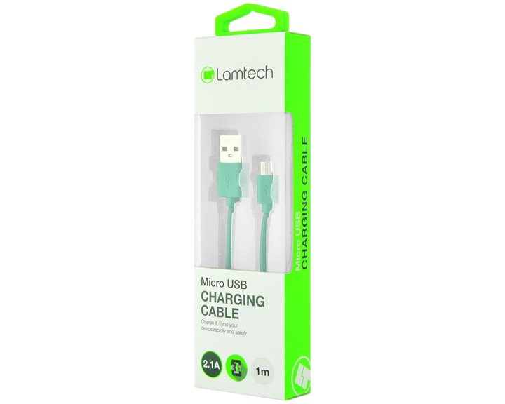 Lamtech Datacable Micro USB 1m Green
