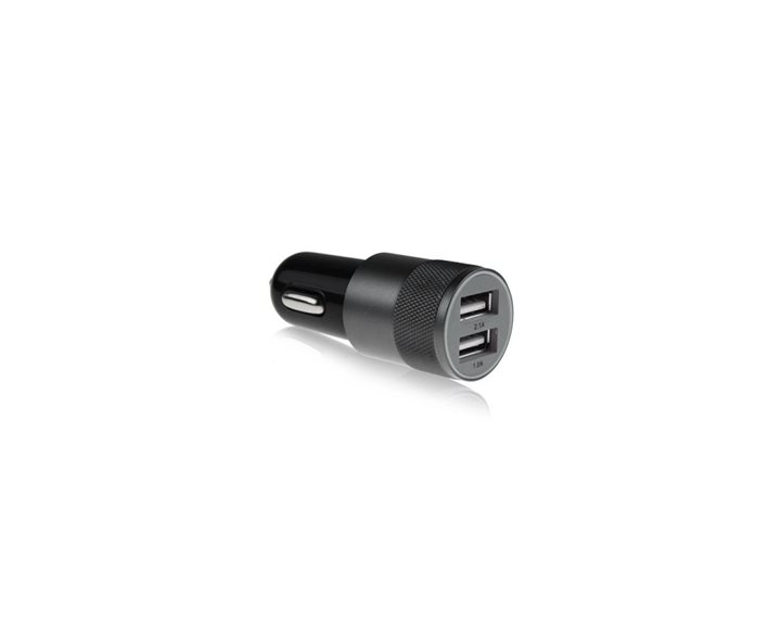 Lamtech 2xUSB 2,4A Car Charger for Mobile Phones Black