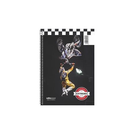 Τετράδιο Σπιράλ Salko 17x25 Colorline 4Θ. 120φ.
