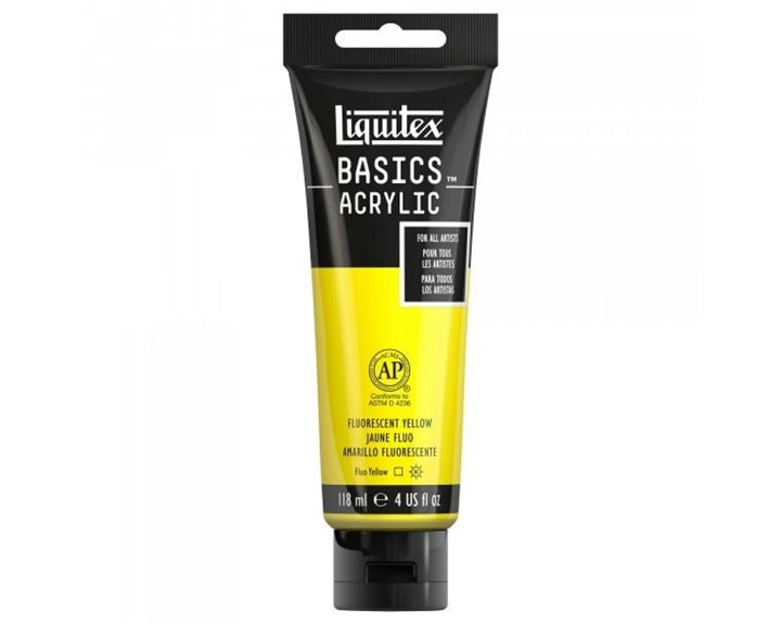 Liquitex 118 ML Basics 981 Fluorescent Yellow