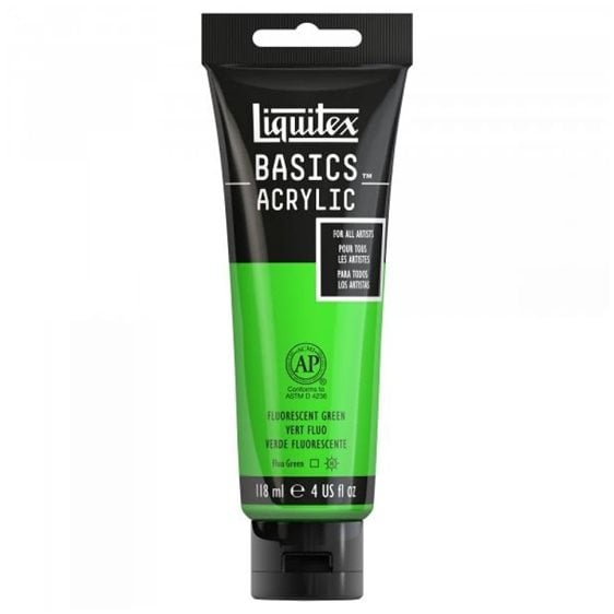 Liquitex 118 Ml Basics 985 Fluorescent Green