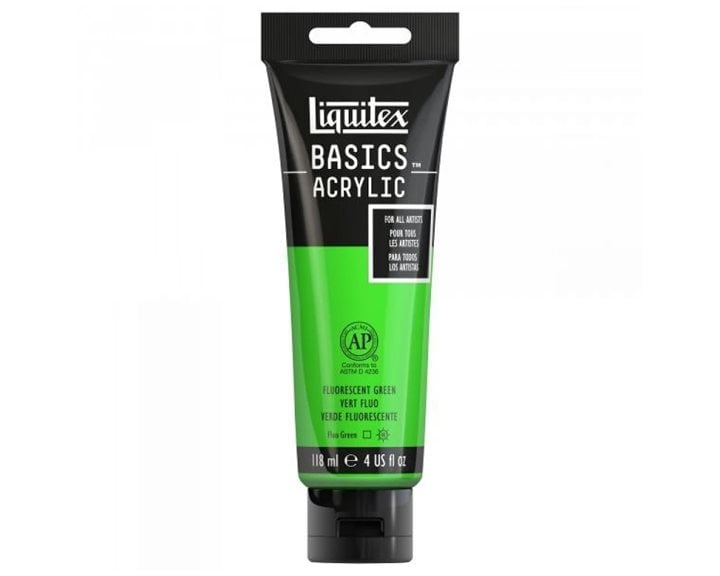 Liquitex 118 Ml Basics 985 Fluorescent Green