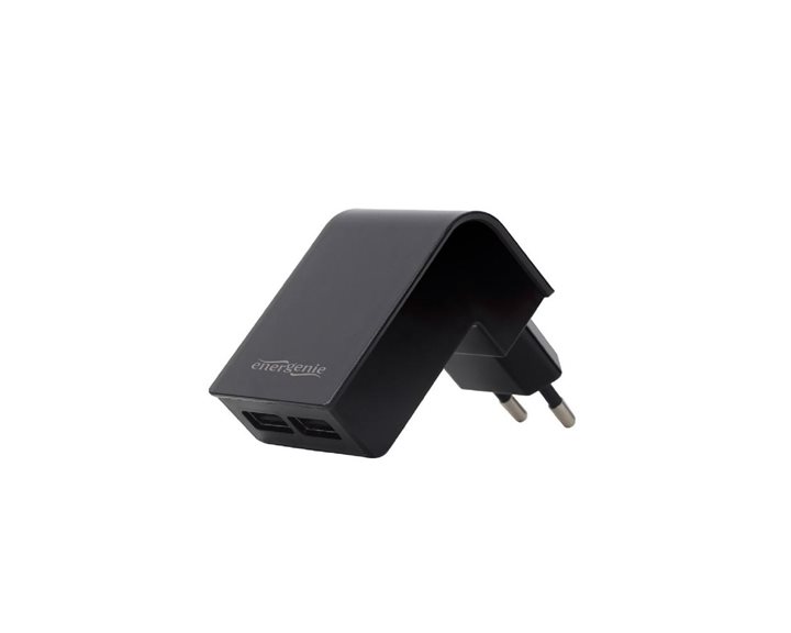 ENERGENIE 2-PORT UNIVERSAL CHARGER 2.1A BLACK