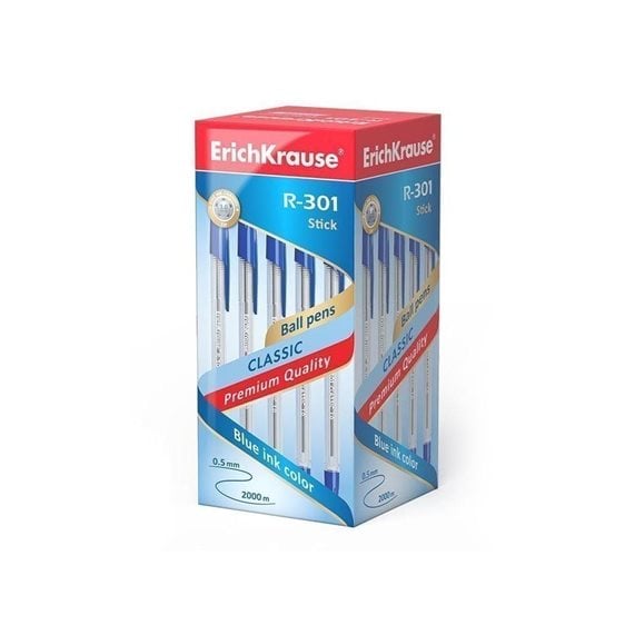 Στυλό ErichKrause R-301 Stick 1.0mm Μπλε 43184 43184