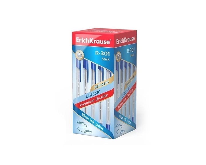 Στυλό ErichKrause R-301 Stick 1.0mm Μπλε 43184 43184