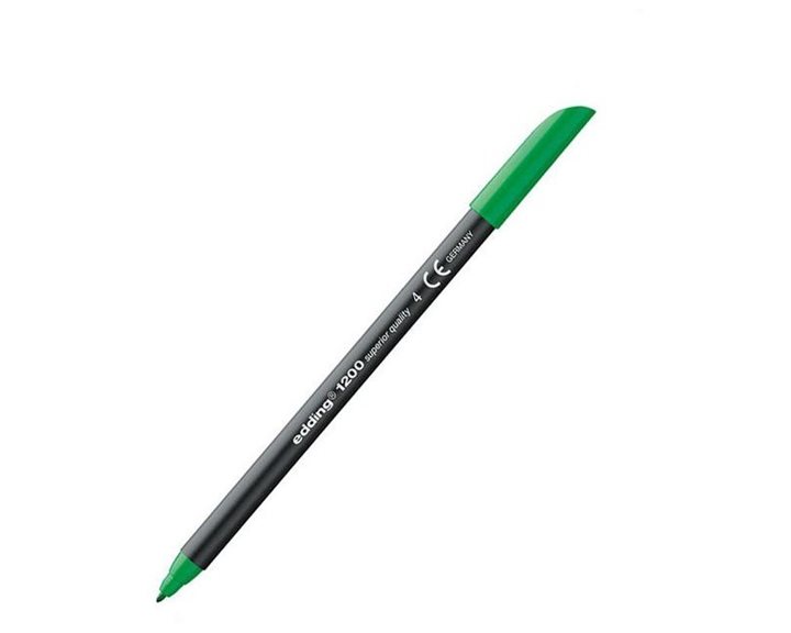 Μαρκαδόρος Edding 1200 Ανεξίτηλος Ψιλής Γραφής 0.5-1mm Πράσινο