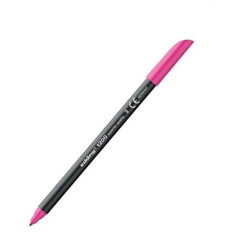 Μαρκαδόρος Edding 1200 Ανεξίτηλος Ψιλής Γραφής 0.5-1mm Ρόζ