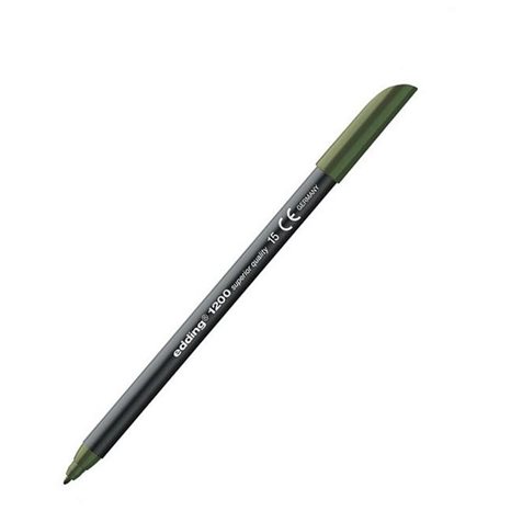 Μαρκαδόρος Edding 1200 Ανεξίτηλος Ψιλής Γραφής 0.5-1mm Λαδί