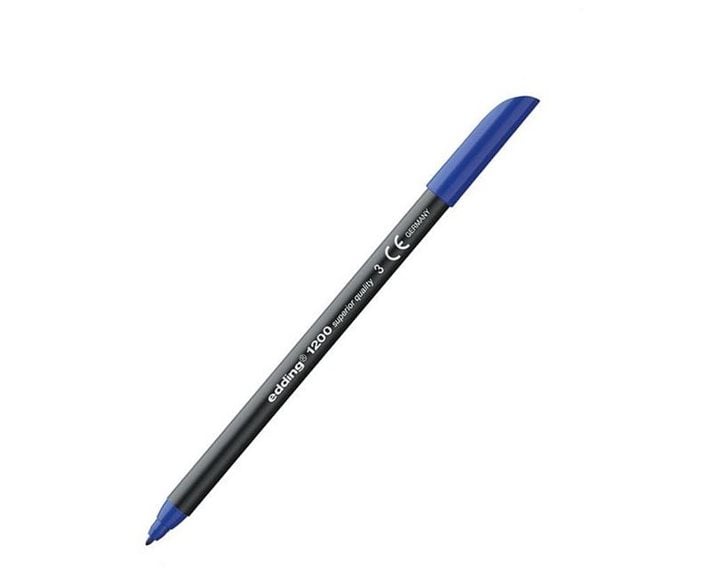 Μαρκαδόρος Edding 1200 Ανεξίτηλος Ψιλής Γραφής 0.5-1mm Μπλέ