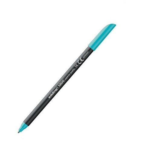 Μαρκαδόρος Edding 1200 Ανεξίτηλος Ψιλής Γραφής 0.5-1mm Τυρκουάζ