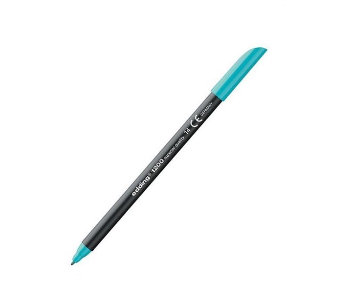 Μαρκαδόρος Edding 1200 Ανεξίτηλος Ψιλής Γραφής 0.5-1mm Τυρκουάζ