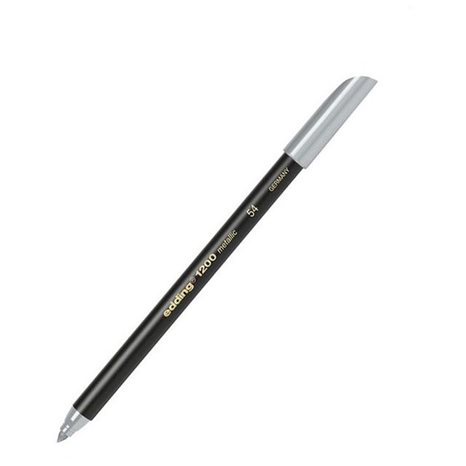 Μαρκαδόρος Edding 1200 Μεταλλικός Ψιλής Γραφής 1-3mm Ασημί