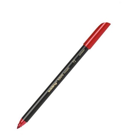 Μαρκαδόρος Edding 1200 Μεταλλικός Ψιλής Γραφής 1-3mm Κόκκινος