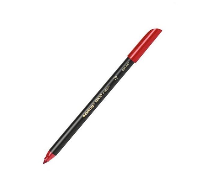 Μαρκαδόρος Edding 1200 Μεταλλικός Ψιλής Γραφής 1-3mm Κόκκινος