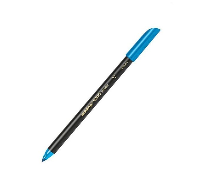 Μαρκαδόρος Edding 1200 Μεταλλικός Ψιλής Γραφής 1-3mm Μπλέ