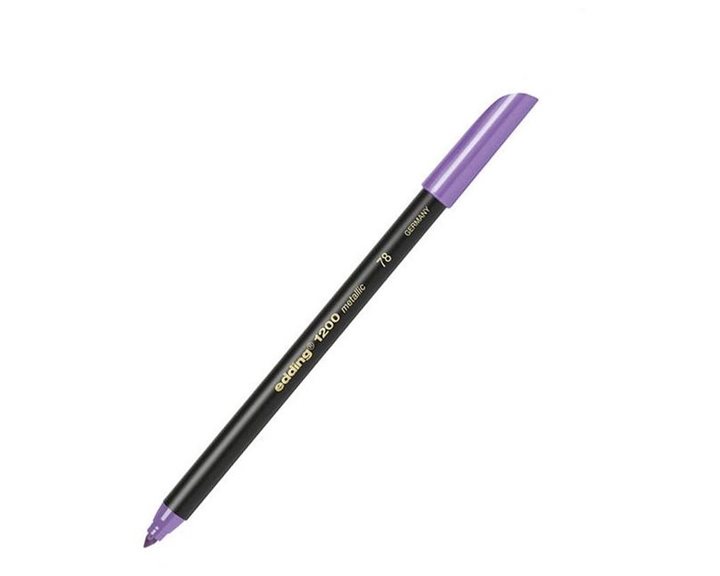 Μαρκαδόρος Edding 1200 Μεταλλικός Ψιλής Γραφής 1-3mm Μώβ