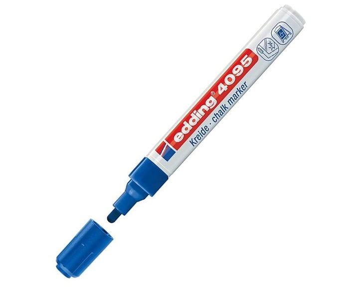 Μαρκαδόρος Edding 4095 Παραθύρων Στρογγυλή Μύτη 2-3mm Μπλε